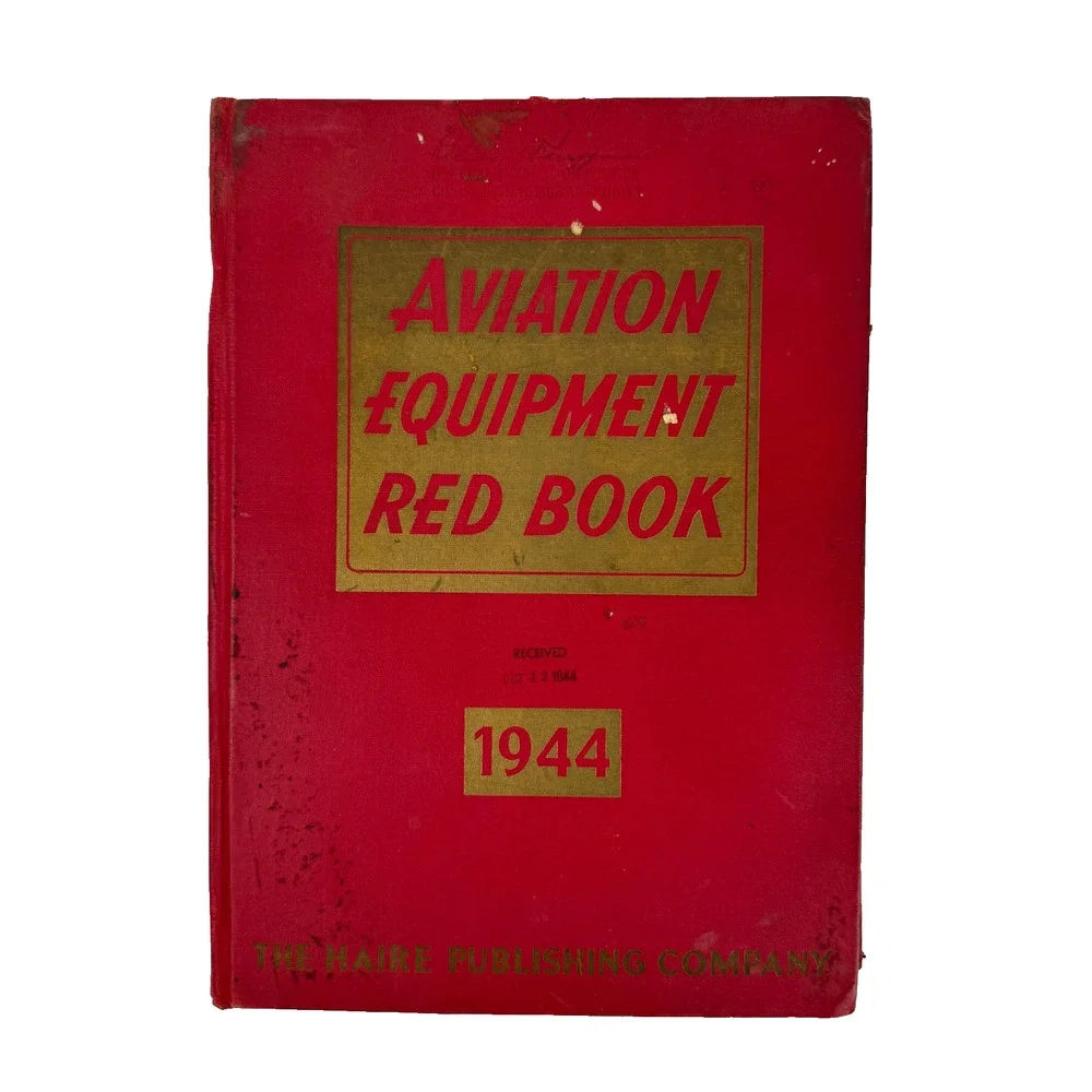 Aviation Equipment Red Book by John Regan 1944 Vintage book